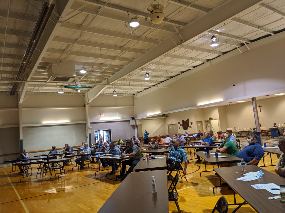 #NWOWEA Meeting in Defiance Ohio!  Glad to be back with colleagues from Northwest Ohio... Even if social distanced!  #waterisworthit #ohiowea
