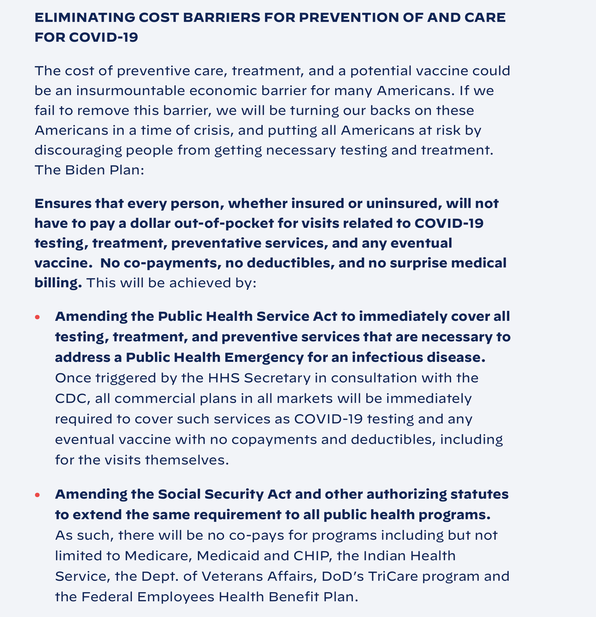 ...the end? Nope. Not even close. Of course, to get access to treatment and testing - for self-preservation in the GOP mindset since it limits the chance YOU will get it, and to be human in the Dem mindset, since this will help others surivive ....