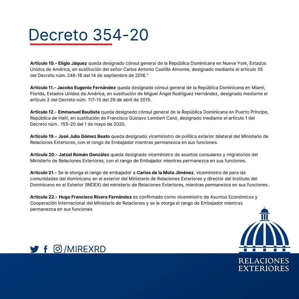 indexmiami's tweet photo. Se le otorga el rango de embajador a @carlosdelamota 🇩🇴 viceministro para las comunidades del dominicano en el exterior del Ministerio de Relaciones Exteriores y director del Instituto del Dominicano en el Exterior (INDEX).

#dominicanosenflorida 
#dominicanosenmiami https://t.co/hyrZ3Y4RlB
