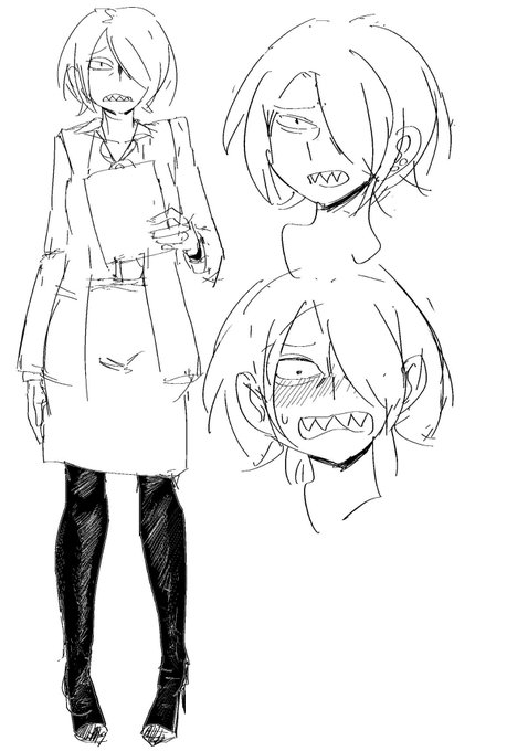 昔の絵の再掲載であれですが
一番左にキャラだけ清書された絵が存在しないというのはちょっと可愛そうだなと思いました 