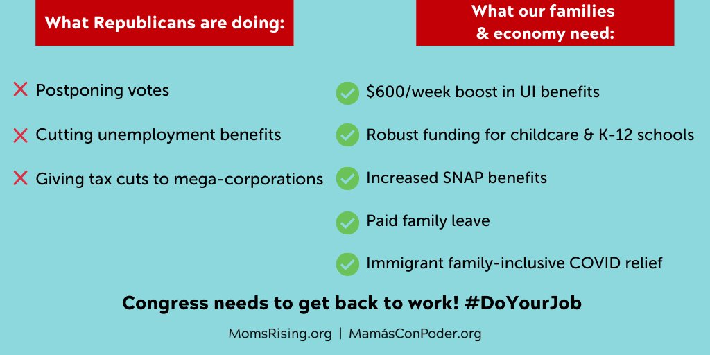 CMYKillah's tweet image. Stop pointing fingers and start doing your job! @SenateMajLdr, @SenateGOP - you are standing in the way of the unemployment benefits, paid leave, &amp;amp; childcare that American families desperately need right now. #DoYourJob #SaveThe600 #ExtendUI