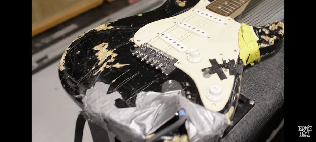 "We had done a song for the Watchman soundtrack and filmed a video with Zack Snyder. It was awesome and this was the guitar for that."