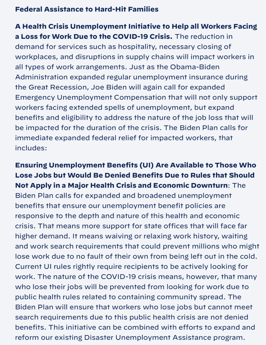 ...phew. The end.Oh, wait....helping people who are hard hit economically by the disease....