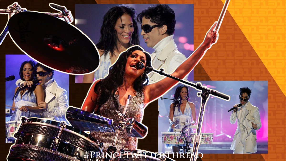 And as for the Latin percussion that comes creeping in from around 3 minutes, that is (of course, I’d almost say) Sheila E.