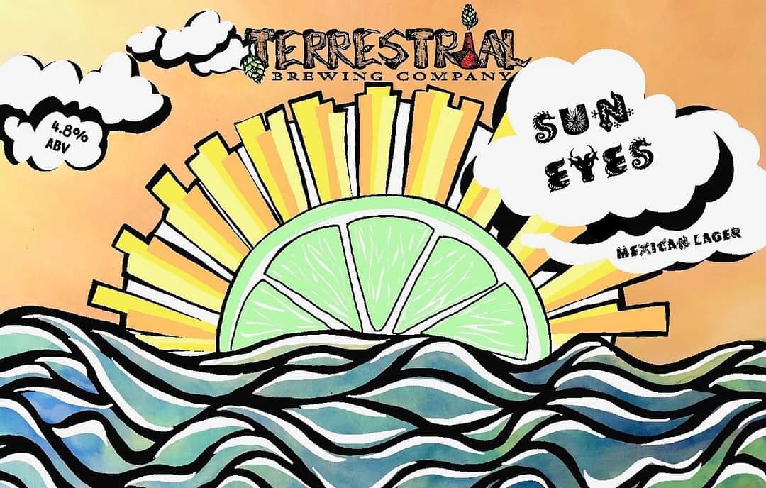 Available this Friday is a brewery favorite!

Sun Eyes (4.8% ABV) - A Mexican Pilsner Style Lager brewed with 2 Row barley, corn and the perfect balance of Motueka hops and dehydrated lime.