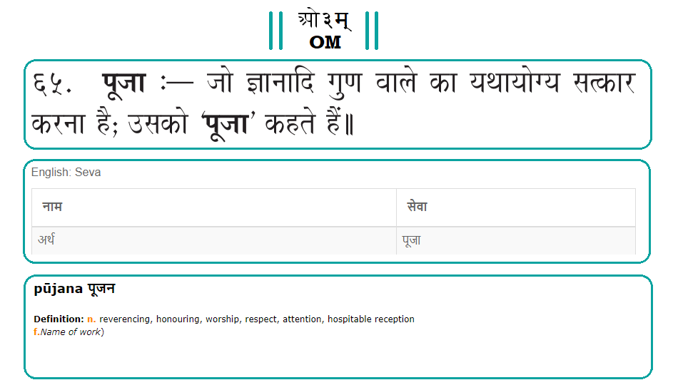 Poojā/Pujā means honoring or serving with respect.पूजा का अर्थ होता है सेवा, सत्कार करना।  #VedicPrinciples