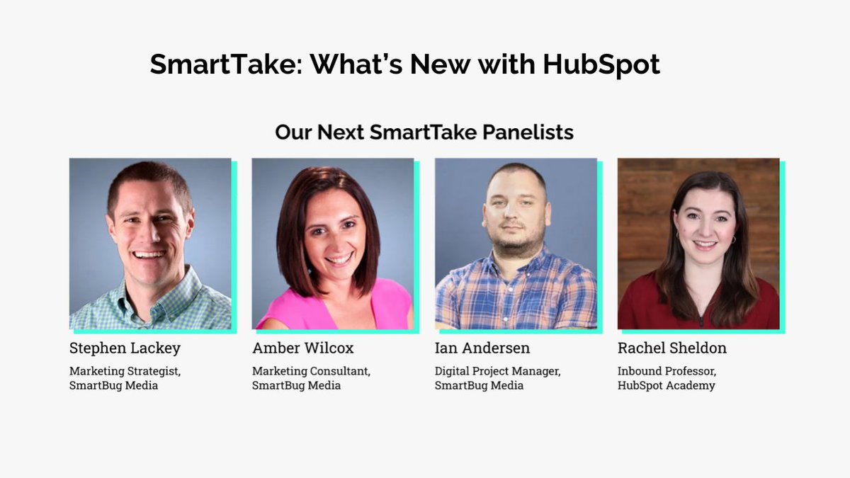 SmartBugMedia's tweet image. Ready to learn how @HubSpot allows you to create a website experience tailored to your visitors’ needs and preferences? Join us for our monthly SmartTake: What's New with HubSpot webinar today at 2pm EDT: hubs.ly/H0tQTHc0

#SmartTake #HubSpot #ContextualMarketing