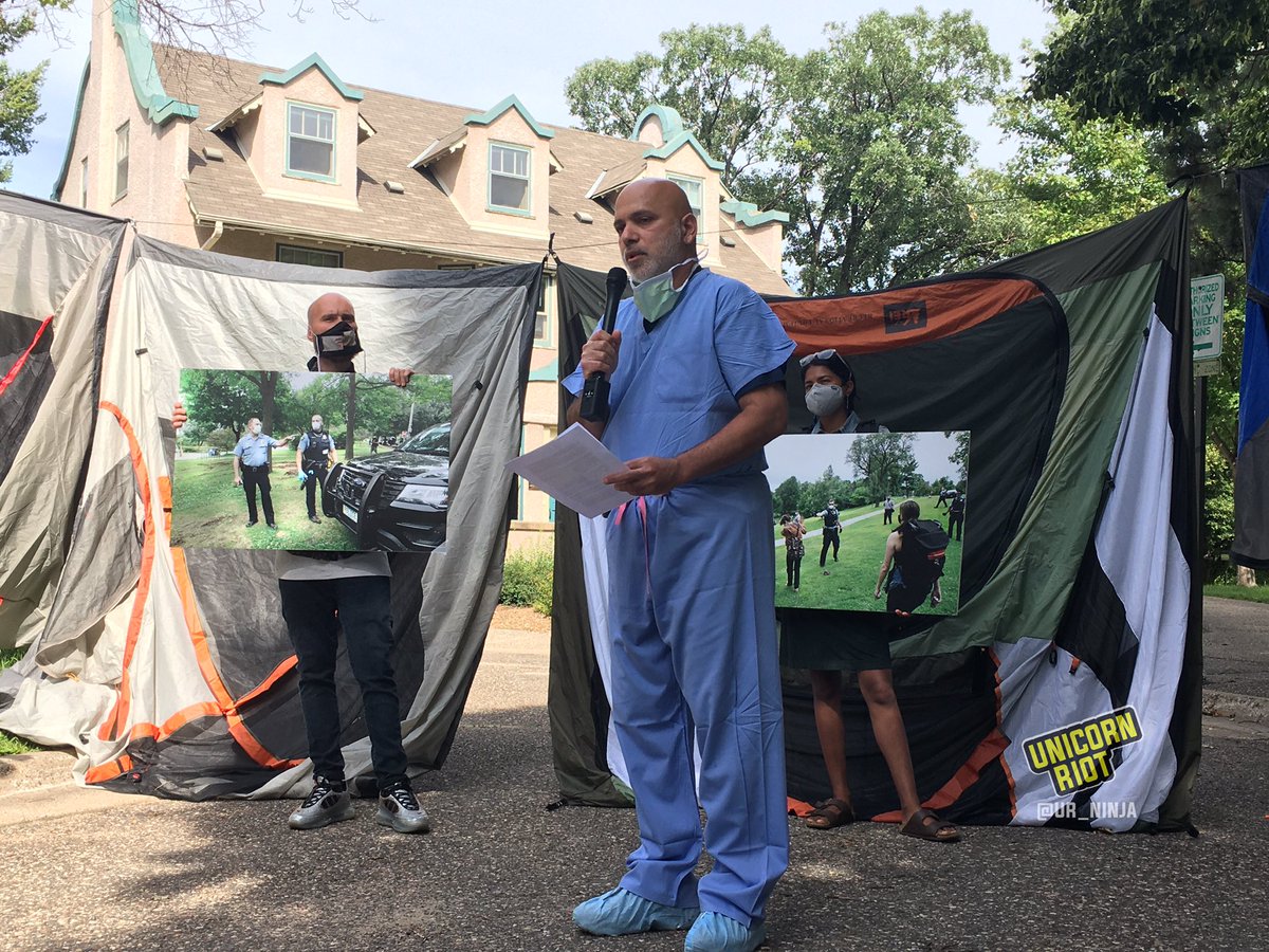 “Do no harm.”A Muslim-American cardiac physician reminded those gathered of the Physicians’ Oath.He noted that the finding of the American Medical Association  @AmerMedicalAssn on houseless sweeps/ #evictions is that “sweeping camps only perpetuates harm.”