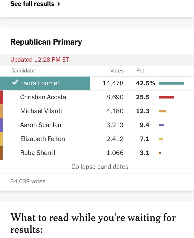 In 2016, 335K votes were cast in a non-competitive race for the FL-21 seat. FL just had their primary and it appears about 15K people just catapulted Loomer, “a firebrand” into the national media. Loomer got a plurality, not a majority of votes. 10K votes would be enough. 2/