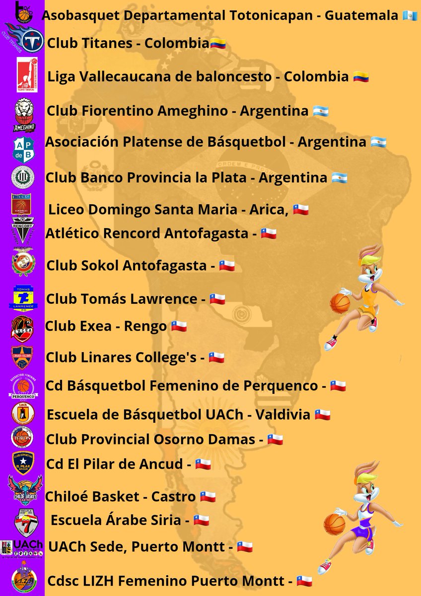 JavierGu7ierrez's tweet photo. Hoy Masivo Internacional Virtual 'Hermandad y Baloncesto'
Argentina, Colombia, Guatemala, Chile. 🇦🇷🇨🇴🇬🇹🇨🇱
#Coch #Feba #Femisur #AsoPM #UACh https://t.co/utoOkZo7NS