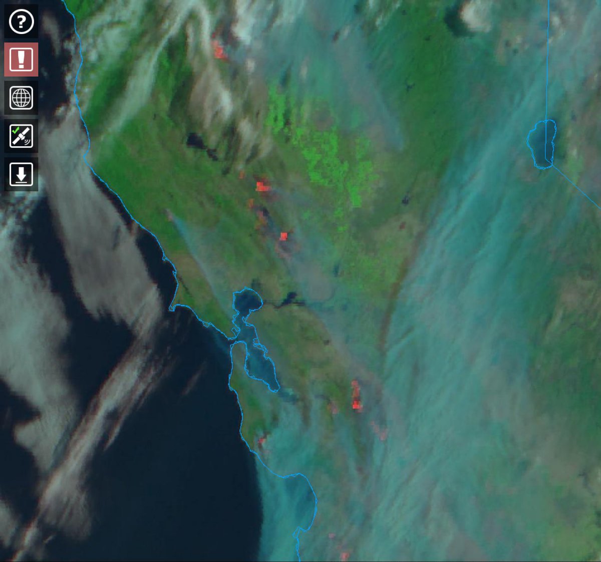 kev_in's tweet photo. @jimvannest @AlertWildfire ♥️... fortunately near the Bay we are just smokey from Sonoma, for the time being anyway 🤞 https://t.co/4bTicKHamB