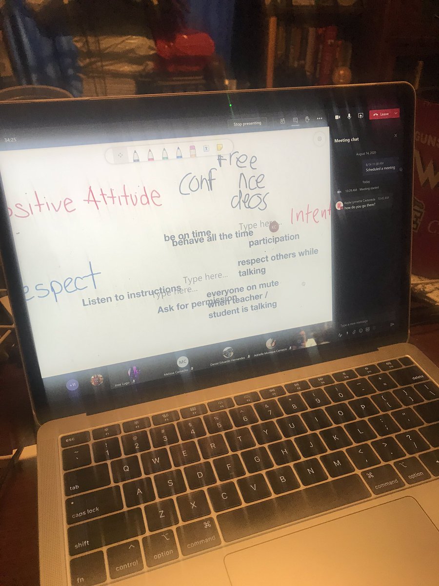 MHaggerty_EDHS's tweet photo. Classes building norms together. Whiteboard tool is so great for collaboration. #studentbuyin #TeamSISD https://t.co/FTHIlSf6xd