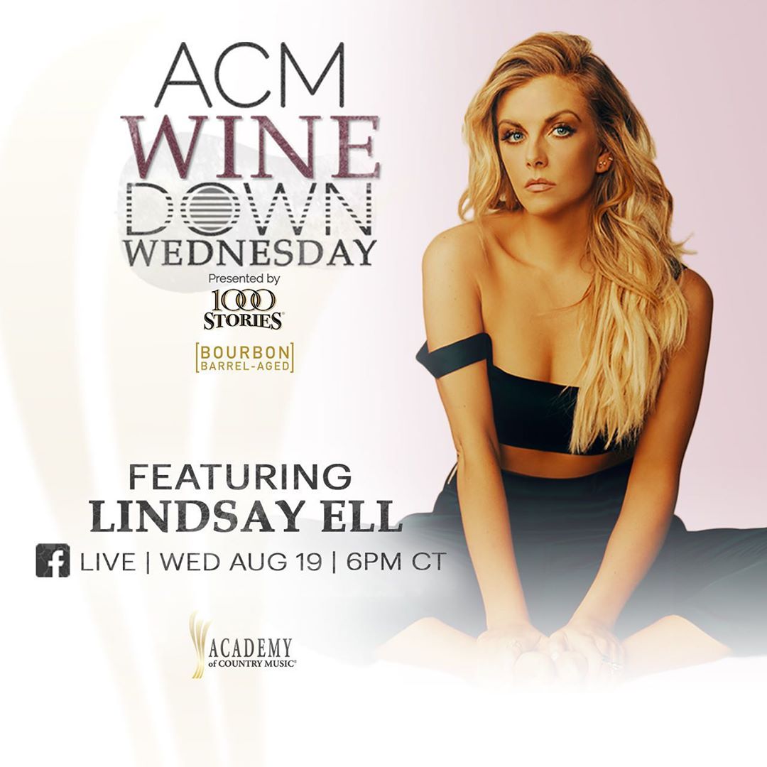 RDCountry's tweet photo. Wine down with @lindsayell today at 6p CT during #WineDownWednesday! 🍷🎼 We can't wait for live performances from #HeartTheory. https://t.co/lPi20yWxIM