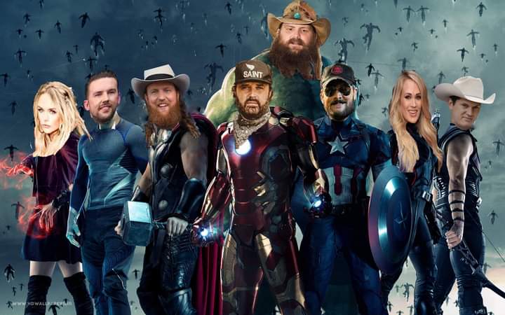 nosaint985's tweet photo. #CountryMusicSuperheroes https://t.co/tdH3Gv7Mjf https://t.co/9wKUNl6OH0