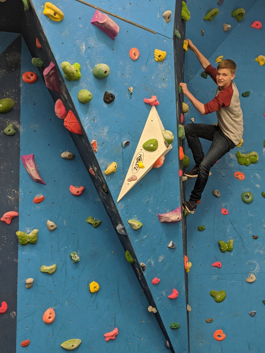 I've being doing work experience one day a week where my mum works. Thought I'd just be cleaning and doing daft jobs but today I got to actually help build one of the robots and join the climbing club! (Yes they have a climbing wall to use on breaks, it's awesome!)