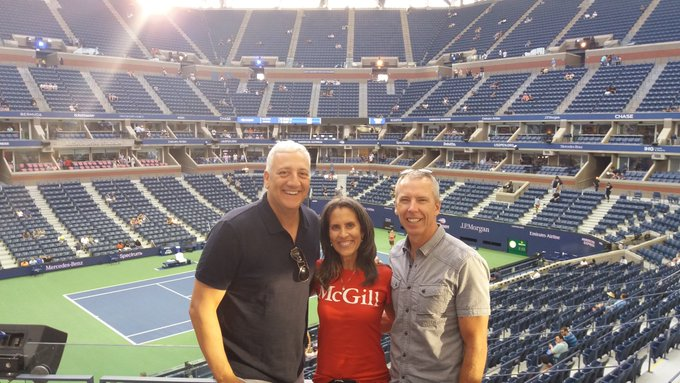 IndiraFeustel's tweet photo. Happy Birthday, @Astro_Mike! Looking forward to great times like ⬇️again! Miss watching my favourite sport with 2 extremely awesome #HubbleSpaceTelescope repair guys. Hope you have a blast today! 🥳🎂🎉🚀❤️
#HappyBirthday #STS125 #USOPEN2018 #tennis https://t.co/6tsWaneku4