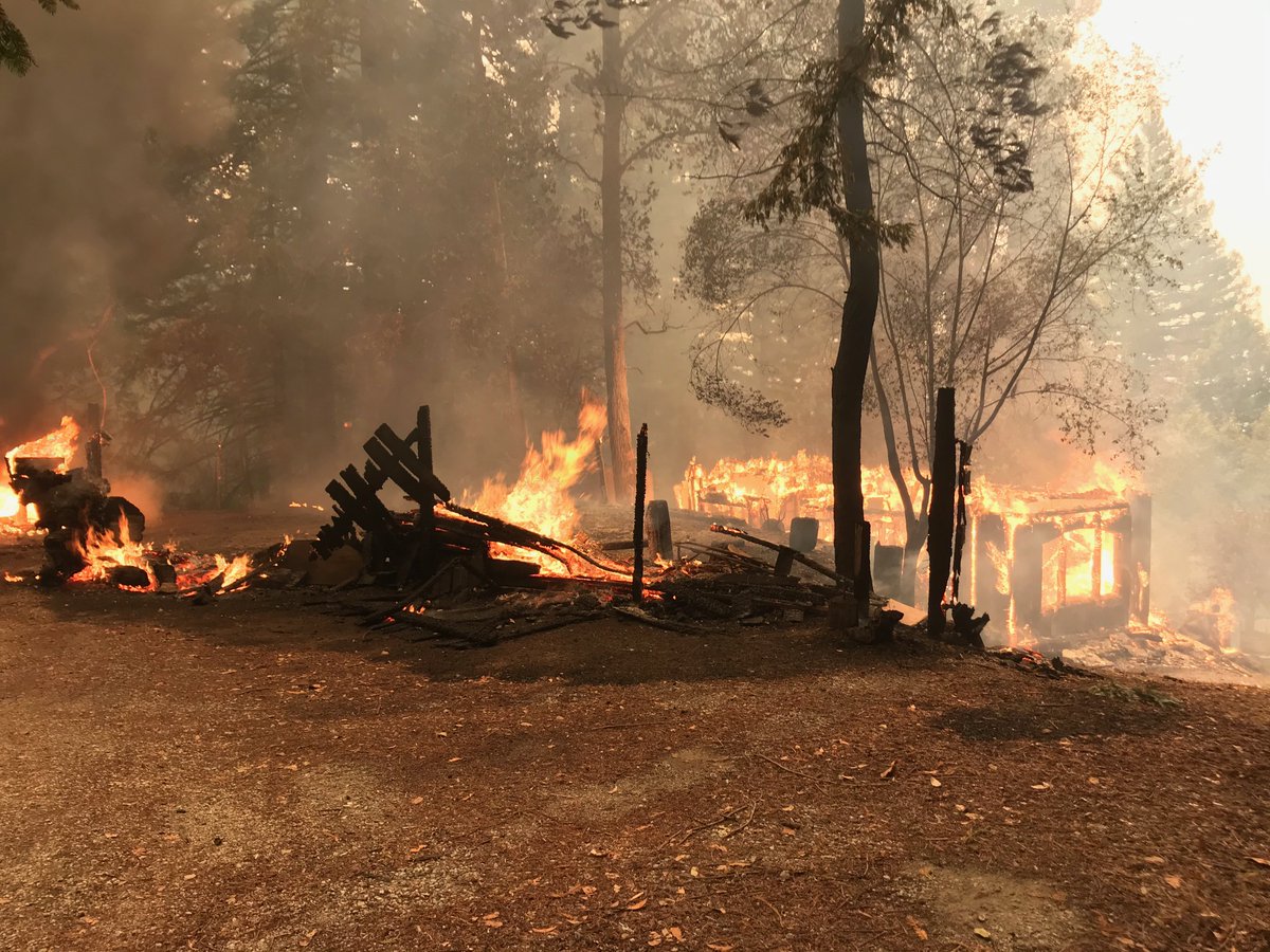 ksbw's tweet photo. A tragic find by our reporters today. A house completely destroyed near Highway 236 in Boulder Creek. #lightningfire #santacruzfire https://t.co/KIEwvAQbhD