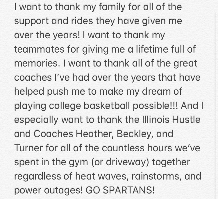 e_dojutrek's tweet photo. I am SUPER excited to announce my commitment to continuing my academic and basketball careers at Aurora University!!! I can't wait for my next 4 years as a Spartan!!! @HustleIllinois @AUSpartanWBB https://t.co/FphKCCTrV2
