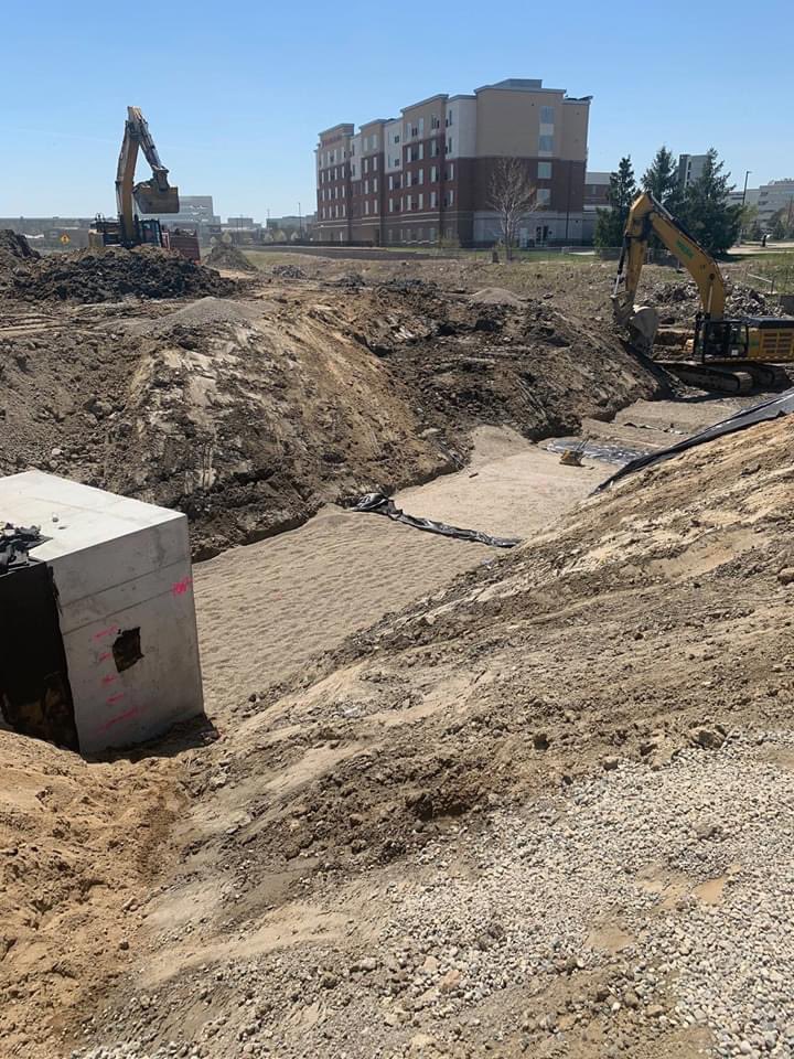 SSIMichigan's tweet photo. SSI's Inspection and Testing Team working on I-75 to create box culvert lane drain extensions. #surveyingsolutions #testingandinspection #I75Project https://t.co/gV1968kMvk