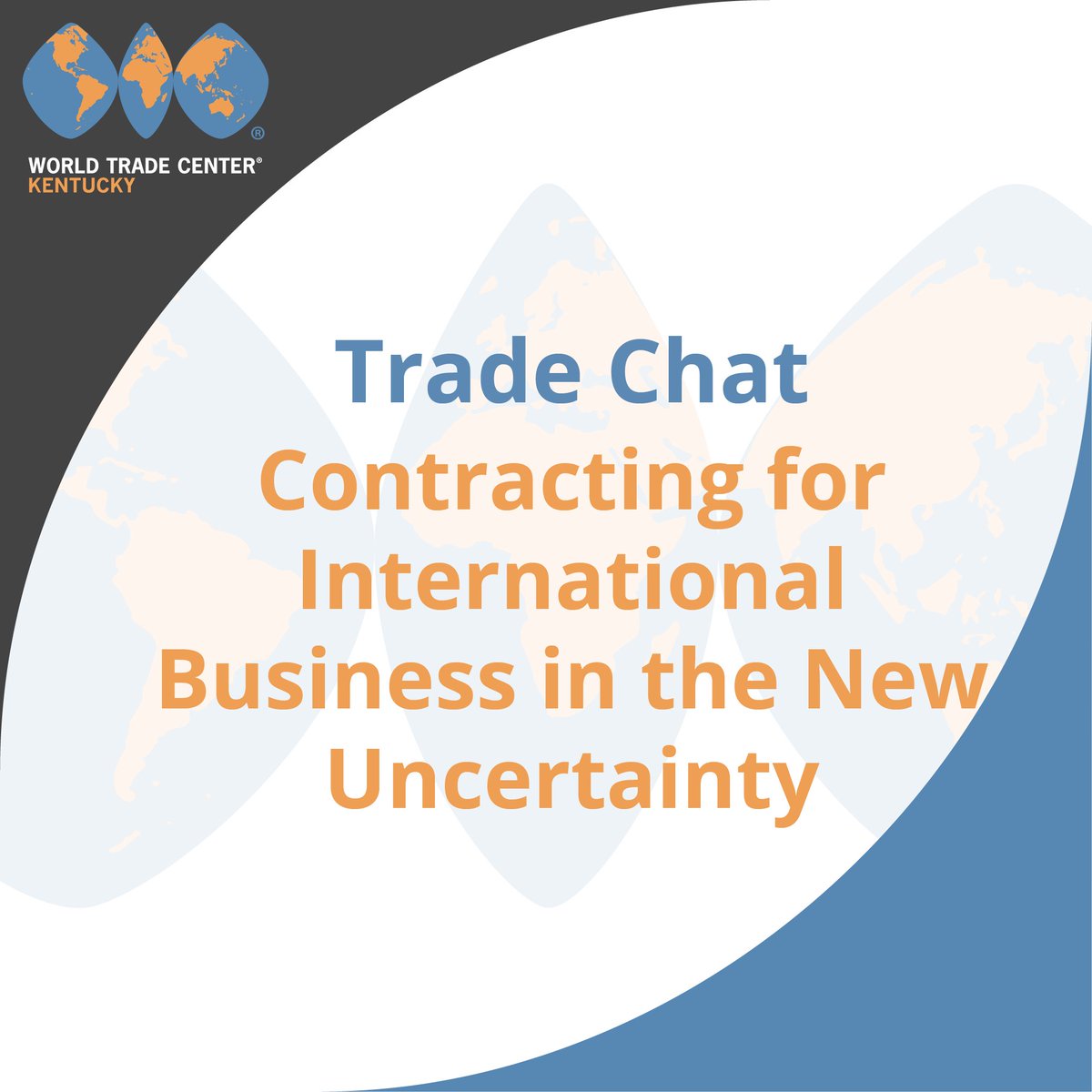 worldtrade_ky's tweet photo. #TradeChat tomorrow! COVID has made 2020 an interesting year for Int'l trade. Jeffery Langer, General Counsel for Zoeller Company, will lead our discussion where he will cover the trouble spots for contracts, how COVID has affected them, and what to consider when updating them. https://t.co/307WOGTxK0