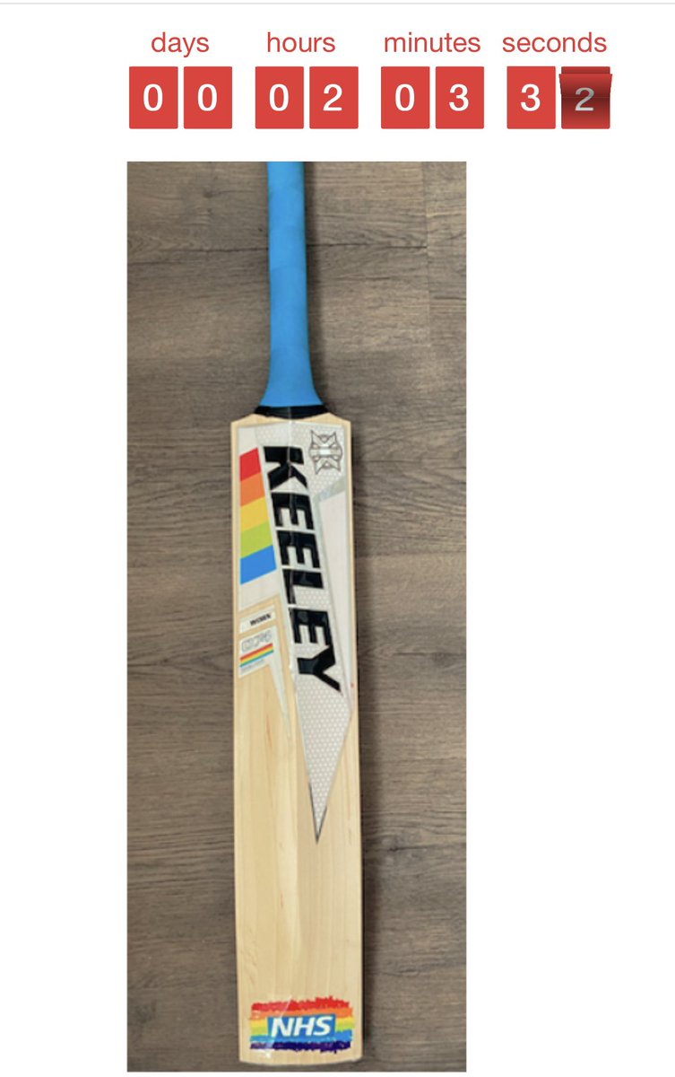 SHSportsltd's tweet photo. Just hours to go before our next draw..don’t miss the chance to win one of our great prizes including NHS Keeley bat. https://t.co/54EAWMleK2 #Cricket #uk #raffle https://t.co/Dnd3UxFwUA