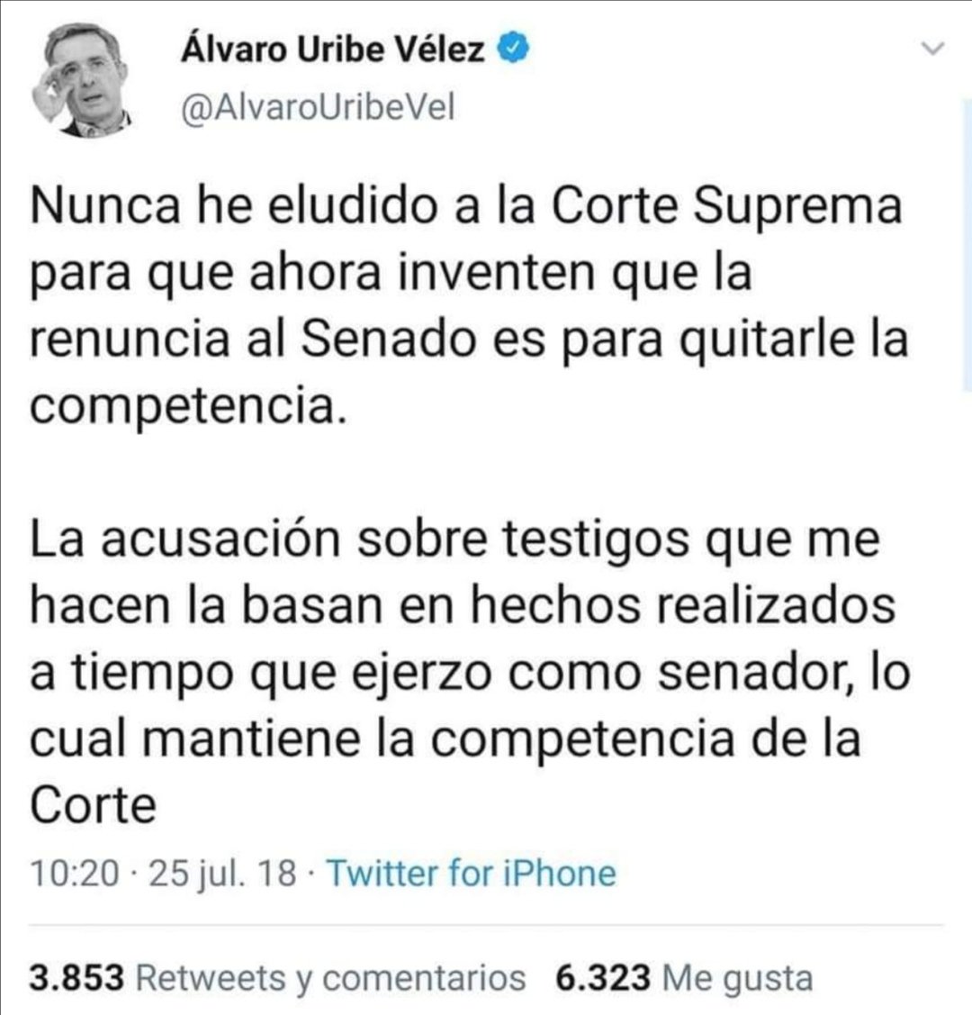cesar_chenchis's tweet photo. @DELAESPRIELLAE @AlvaroUribeVel Pero señor, eso lo dijo el mismo hace 2 años. https://t.co/yIS1KYlZvv
