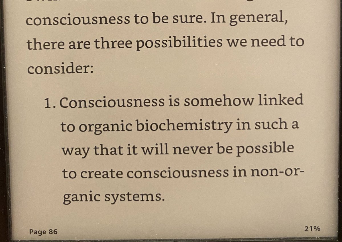 ElisaMilitaru's tweet photo. Such a wonderfully succinct presentation of the physicalist&mind-body hypotheses of consciousness by @harari_yuval. I wonder how many discussions that start with ‘AI’ finish with ‘consciousness’: probably not even half as many as they should.
#21_Lessons https://t.co/8KfjrOCSeV