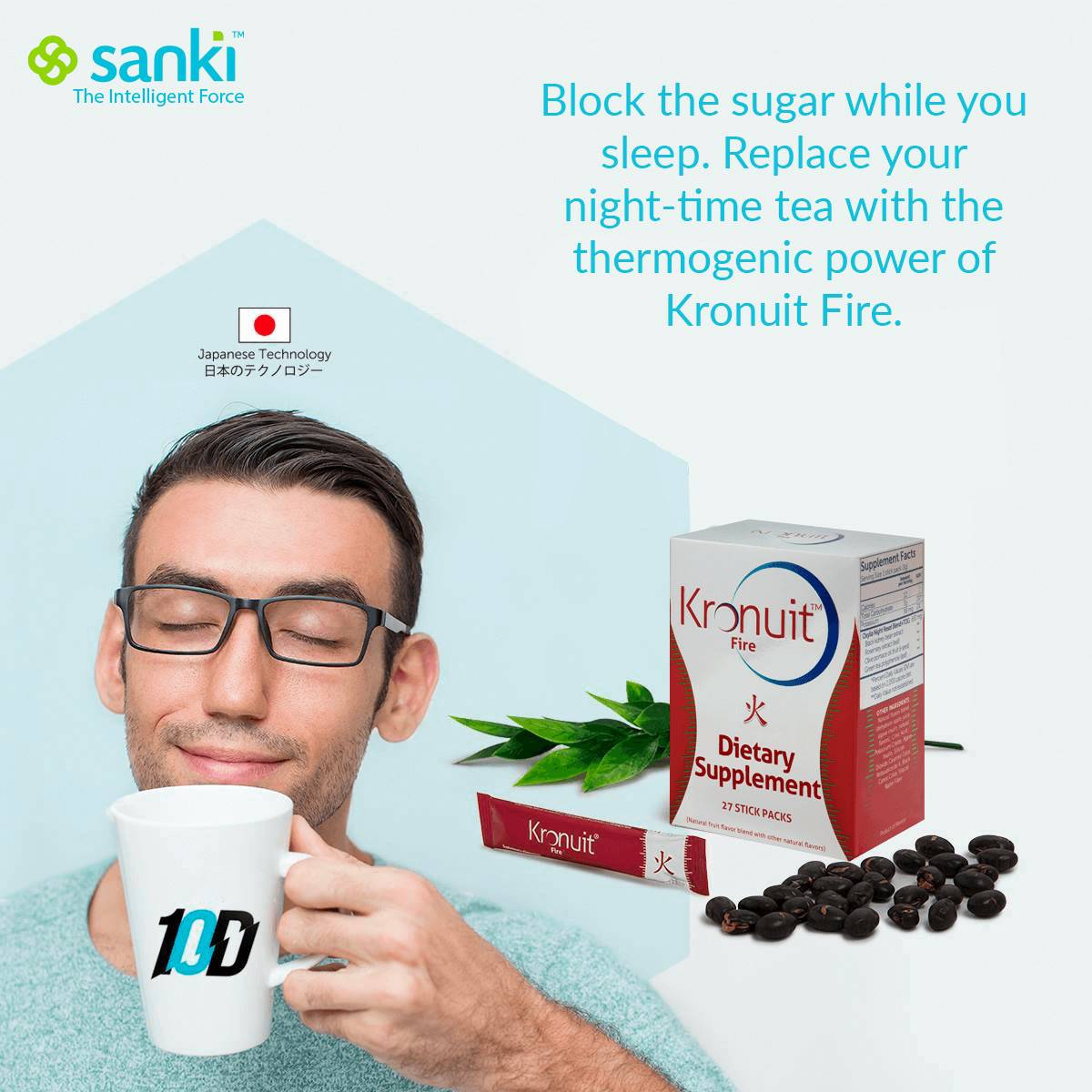 Kronuit Fire reduces the absorption of sugars and carbohydrates while you sleep. #Sanki #Kronuit #SankiUSA #SankiFit #ILiveMyDreams #HealthIsWealth #IntelligentForce #ThePerfectPlan
