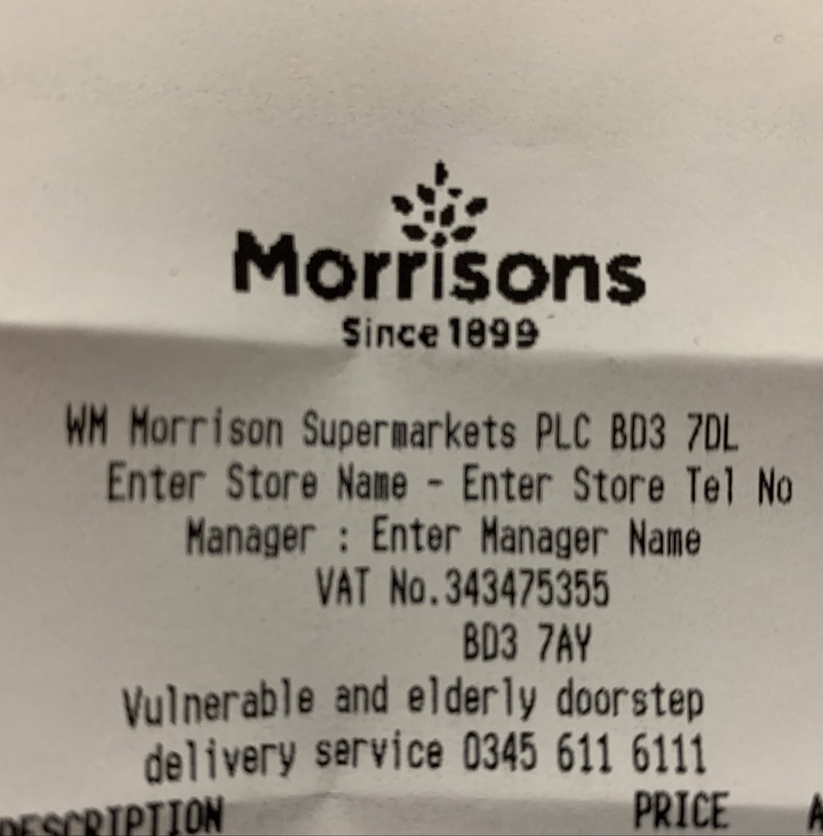 andrewd12's tweet image. Hey @Morrisons your Bilston store seems to be a bit shy.