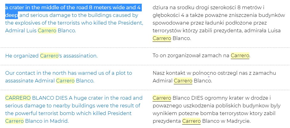 The Carrero Blanco explosion blasted a huge crater as can be readily seen. As to how BIG, I have yet to find any official measurements. FWIW I have found a sentence (sans source) on online translation sites stating "a crater in the middle of the road 8 meters wide and 4 deep"50/