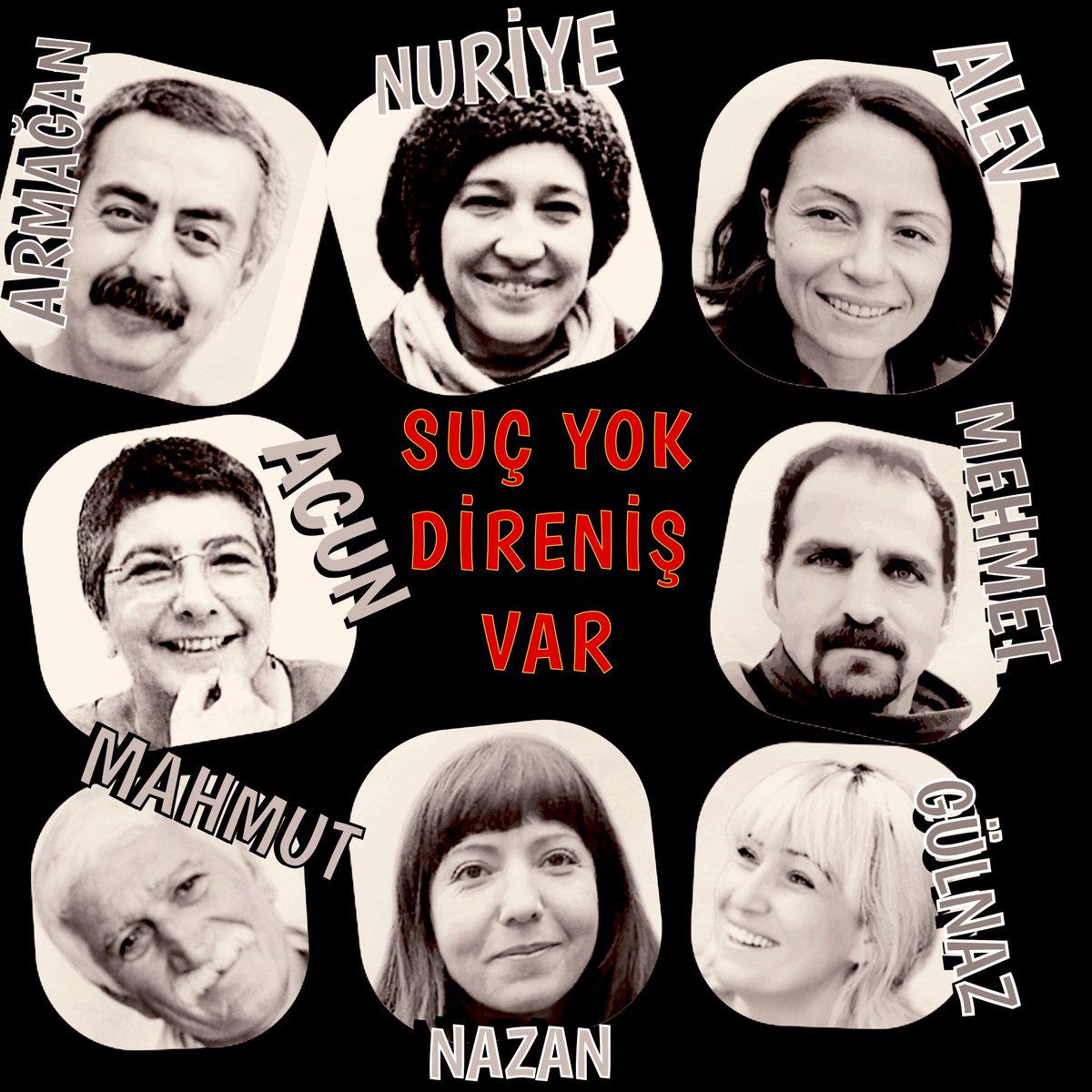 Haksızlık, hukuksuzluk, varsa, direniş meşrudur..... #SuçYokDirenişVar