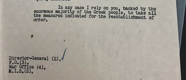 Blue Jacket 2 A Greek message about the developing situation in that country. /4