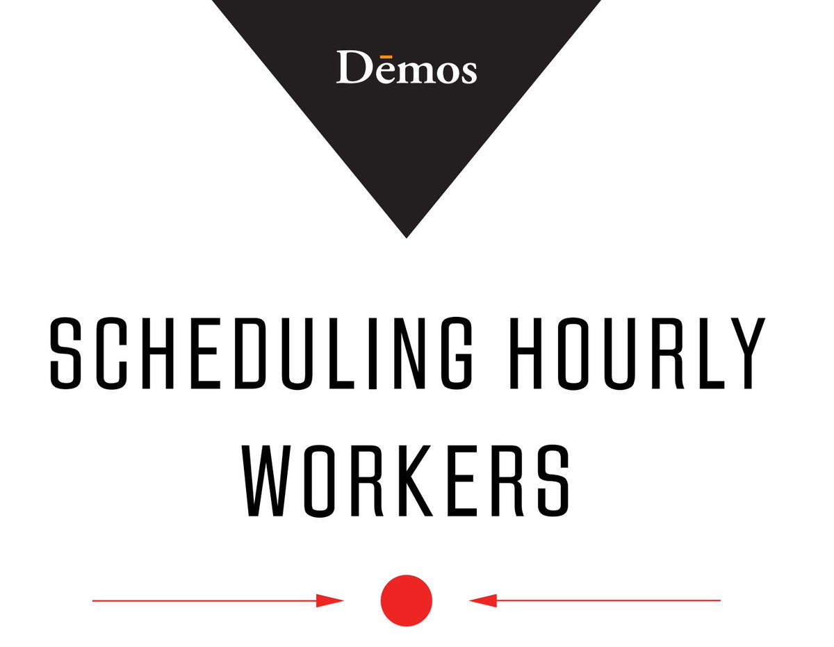 3/18 “Just-in-time” scheduling puts workers in a vulnerable financial position—both by destabilizing earnings & disrupting access to safety net programs—& make it difficult to arrange childcare, attend school or pick up a 2nd job"  @NancyCauthen  @Demos_Org  https://bit.ly/2E7xdYu&nbsp;