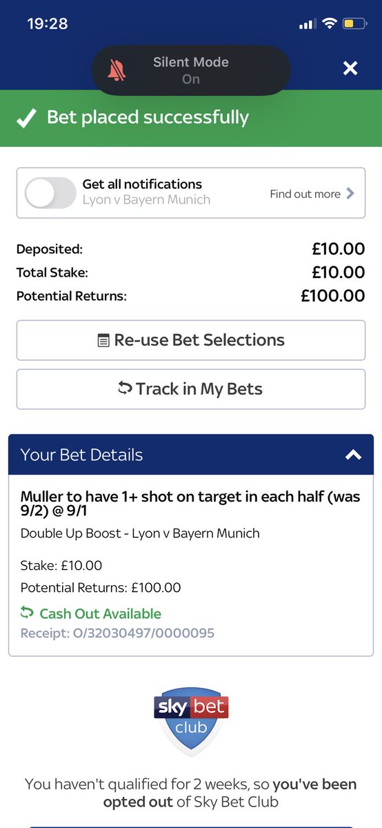 Seanmc1993's tweet photo. @SkyBetHelp Hi there, does 1+ mean one shot on target in each half and the bet will come in? Or does 1+ mean at least 2 in each half? Cheers https://t.co/jyGw4TwB2a