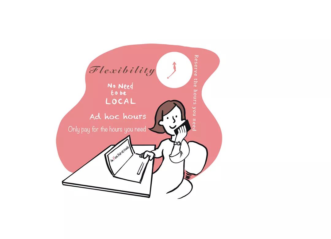 One of the main advantages of working with a Virtual PA is their flexibility. 

Flexible hours on a per need basis.
A choice of reserved or ad-hoc hours.
The Virtual PA can adjust their hours to fit with your schedule.

Message Stella for further information.