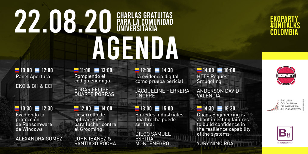 Escuelaing's tweet photo. Elige la que más te gusta y sigue fortaleciendo tu futuro profesional desde casa. #TodosPodemos #UniTalks! https://t.co/ckNQNYG06H @ekoparty https://t.co/D4khYKTaUO