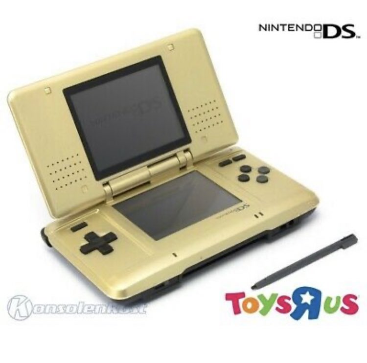 💎 DScapades💎 on Twitter: "Very nice item owned by @Slayer__Marie This  gold edition Nintendo DS was only sold at Toys 'R' Us in Europe and Japan.  It reminds me of the gold