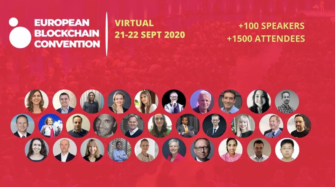 Excited to be at the European Blockchain Convention Virtual Edition 2020. Check the agenda eblockchainconvention.com/virtual/ #EBCvirtual