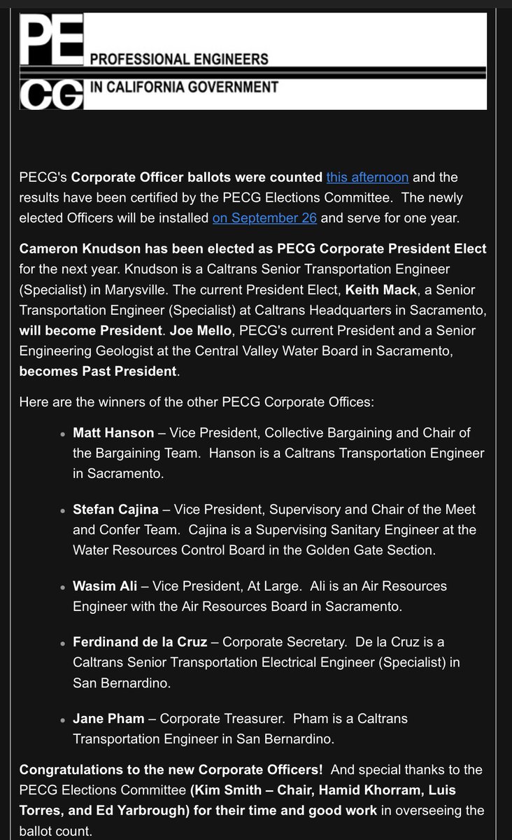 OnYour6Degrees's tweet photo. Congratulations @Civilmack @1civengr and to All of the Incoming @PECG Corporate Officers! 👏🏽👏🏽👏🏽#MailInVoting #MailinBallots Works!
#UnionStrong #PECGStrong https://t.co/8dBs5JowI8