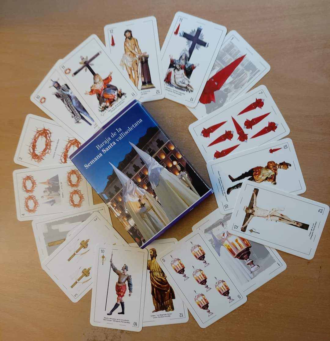 nazarenovall's tweet image. A partir de mañana en nuestra iglesia podrás encontrar la baraja de cartas de la Semana Santa vallisoletana, por un precio de 10€.
En agosto el horario es de 10:30 a 13 (domingos de 11 a 13:30)