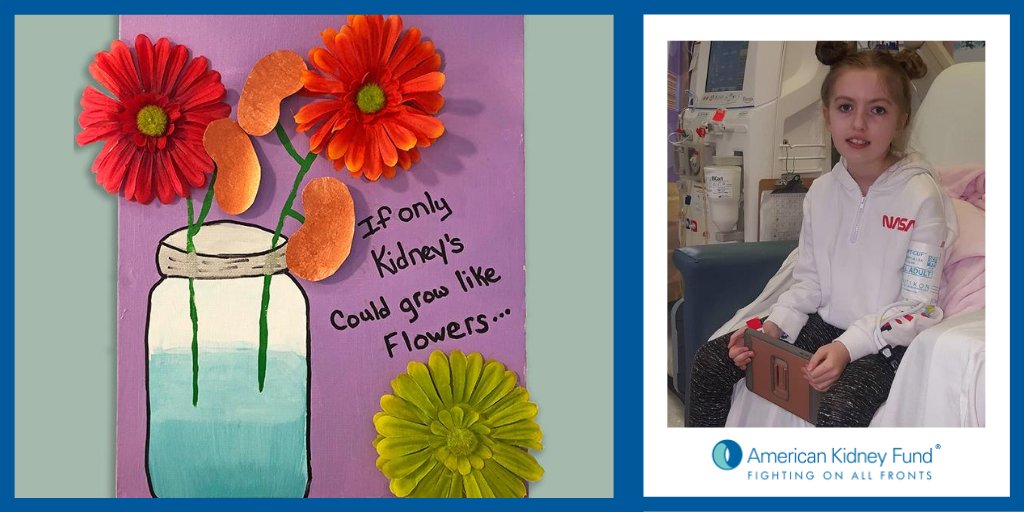 Congratulations to Khloe Sudol from Woodbine, NJ for being selected as the Cover Artist for the 2021 Calendar! Khloe’s love for art and her experiences on #dialysis inspired her to paint the selected artwork, “Kidneys &amp; Flowers.” Read more: ow.ly/NHR450B3SUf