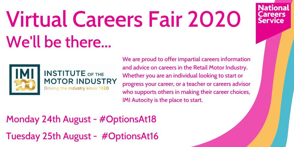We are pleased to announce that we will be attending the Virtual Careers Fair 2020!

Join us on Monday 24th August and Tuesday 25th August for impartial automotive career advice. 

#CareersAdvice #VCF2020 #JobsInAuto