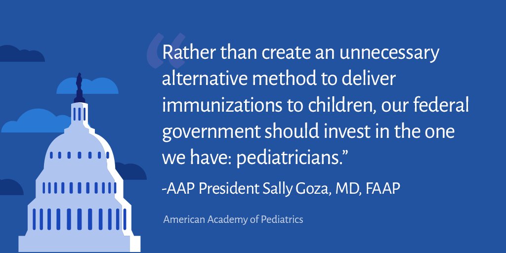 AmerAcadPeds's tweet photo. Today's action by @HHSGov allowing pharmacies to provide vaccines to children ages 3-18 is incredibly misguided. Our full statement:  https://t.co/CFyLnP34U1 https://t.co/nGTf62Wxvk