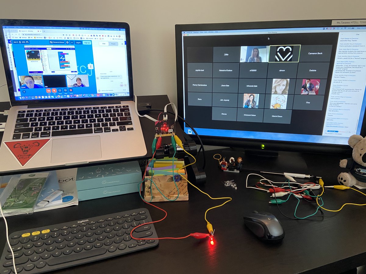 ZeliaMCT's tweet photo. Here we go... code for a plant light & water sensor/monitor with @microbit_edu Testing it!
#KCJSummerInstitute @KidsCoding with educators across Canada! #kids2030 #CanCode #CodeCreateTeach #PLN @AArslan2019 @MsTranClass @mskhakoo @HaladayMath @ren_mann @mrbaker_class @MrAmbi_TDSB https://t.co/MONLynptvt
