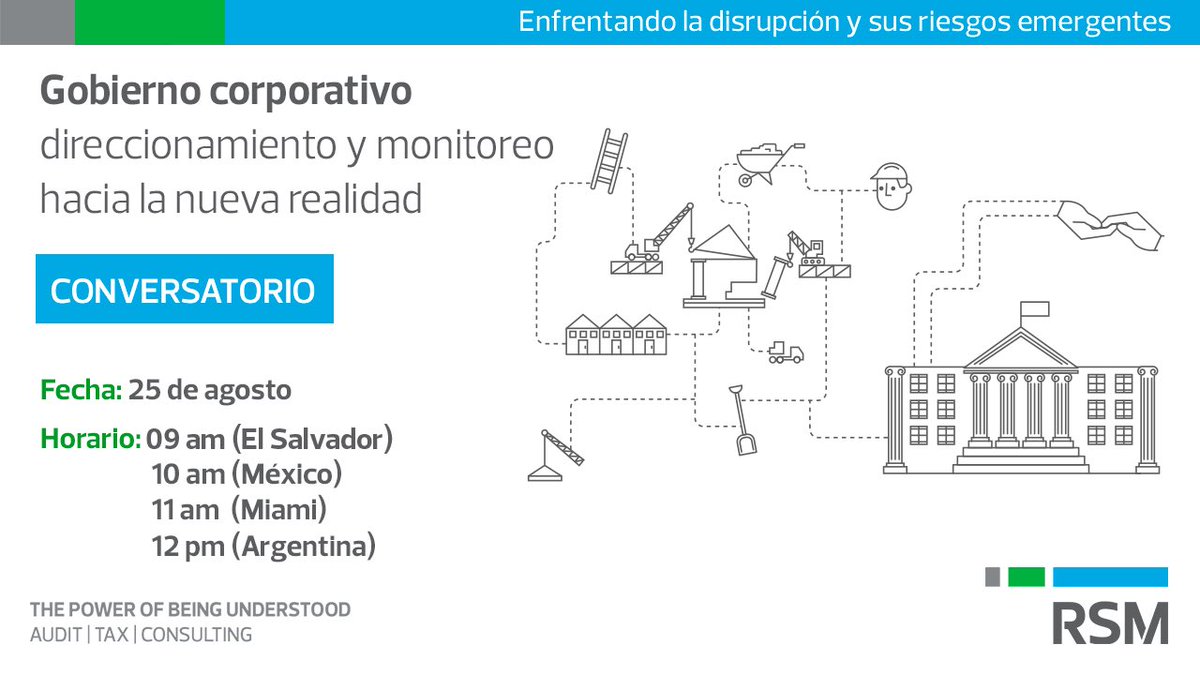 RSM_ElSalvador's tweet image. Nuestro conversatorio, dirigido a ejecutivos del ámbito financiero y no financiero será realizado vía Microsoft Teams el martes 25 de agosto de 2020.
Sólo es necesario registrarse en el siguiente enlace:
bit.ly/3aE0SnL
AUDIT | TAX | CONSULTING