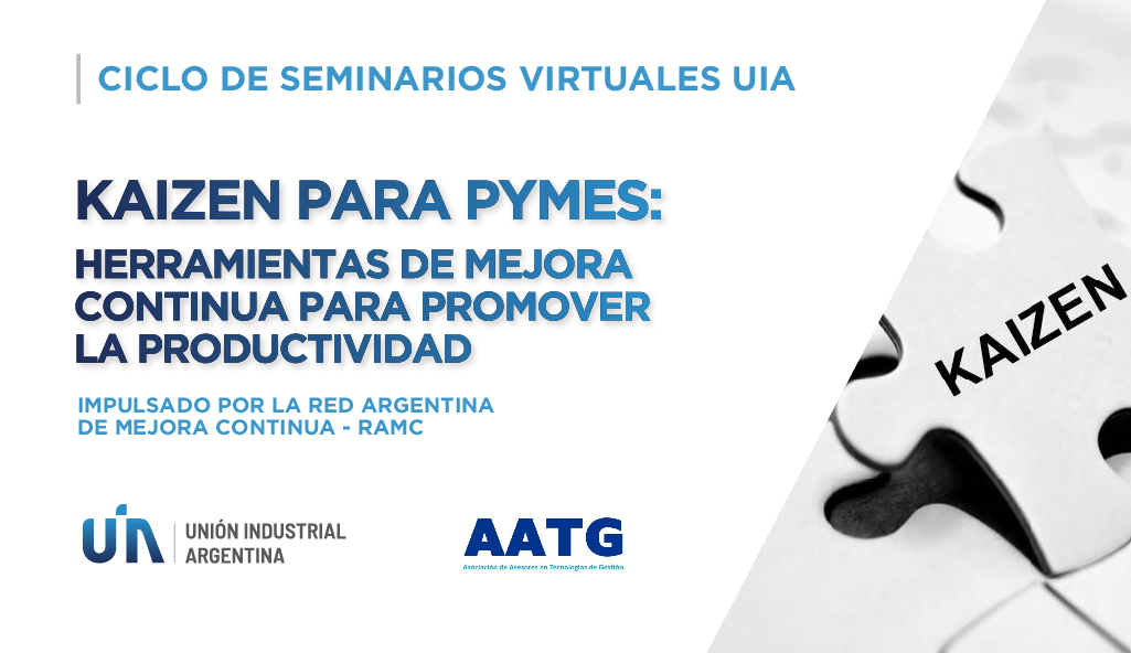En el tercer encuentro del Ciclo de Seminarios Virtuales UIA junto a especialistas de la AATG, <a href="/INTIargentina/">INTI</a> y <a href="/produccion_arg/">Secretaría de Industria y Desarrollo Productivo</a> dialogamos sobre las herramientas de la filosofía Kaizen para promover la productividad en PyMES. La nota completa en: bit.ly/319iGnI