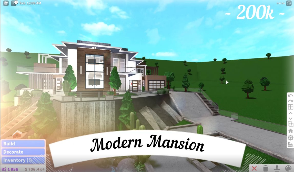 Svnney Bradenthomasjr Twitter - bloxburg mansion builds 200k roblox