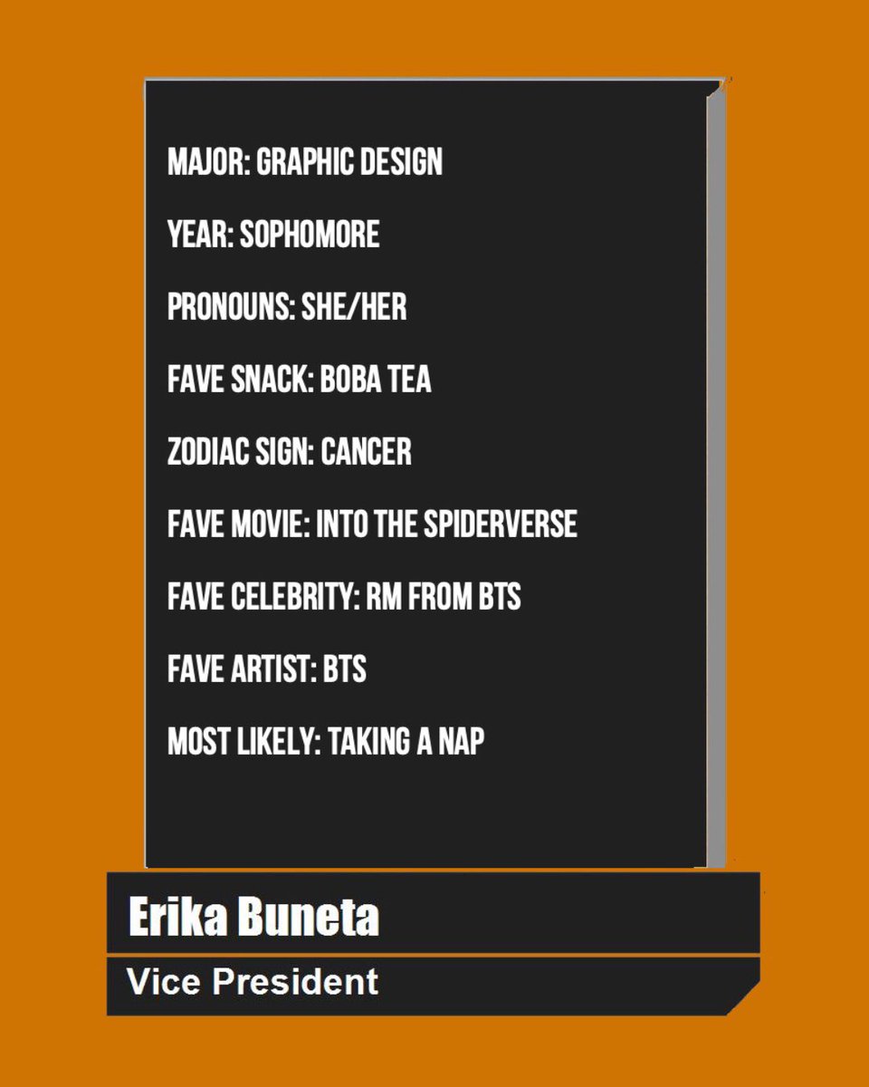 mu_gsa's tweet photo. NEW CHARACTER CARD UNLOCKED!!!
Introducing the MUGSA VP, Erika!
•
•
•
#community #diversity #education #equality #getinvolvedmu #inclusion #inclusivemu #lgbt #lgbtqia #mually #queer https://t.co/bScHOs9Vav