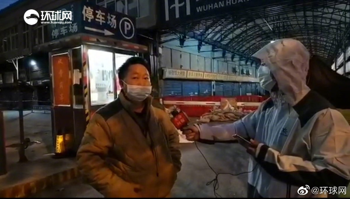 21. Mr. Wang, a 47-year-old security guard who worked here for 3 years, said the market before the epidemic was very lively, but now in depression, apart from the professionals who come several times a day to disinfect & do some tests, no one else is seen. https://money.163.com/20/0218/20/F5MNKKHM00258105.html
