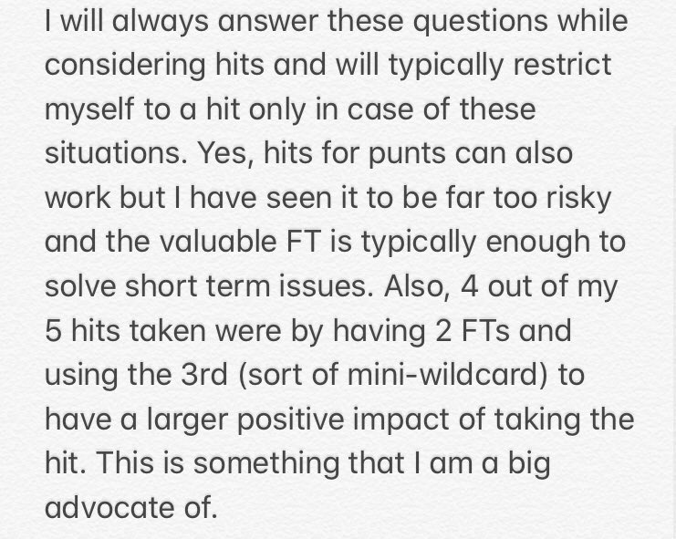 Q: What is your opinion on hits?